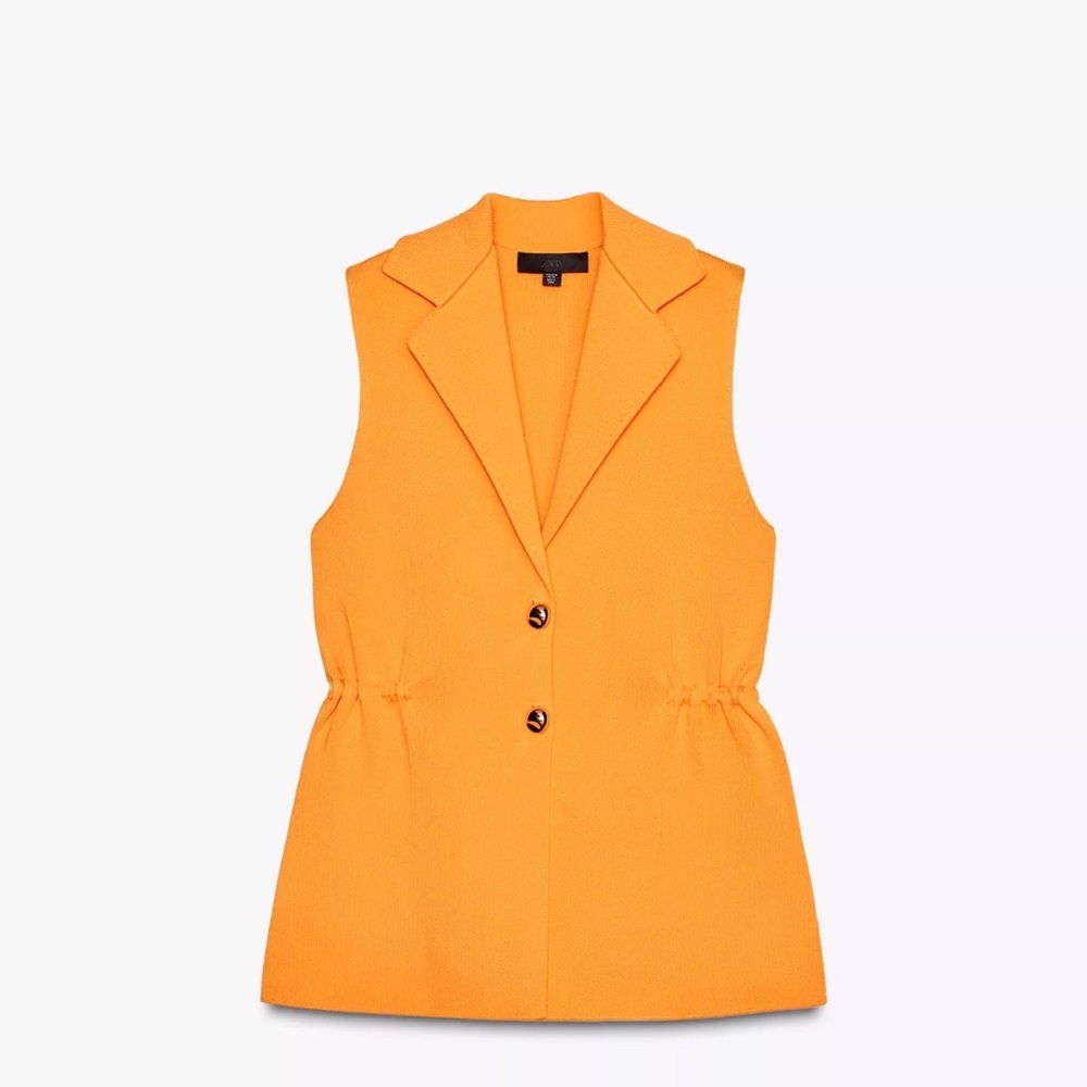 Zara - RUFFLED WAIST VEST TOP